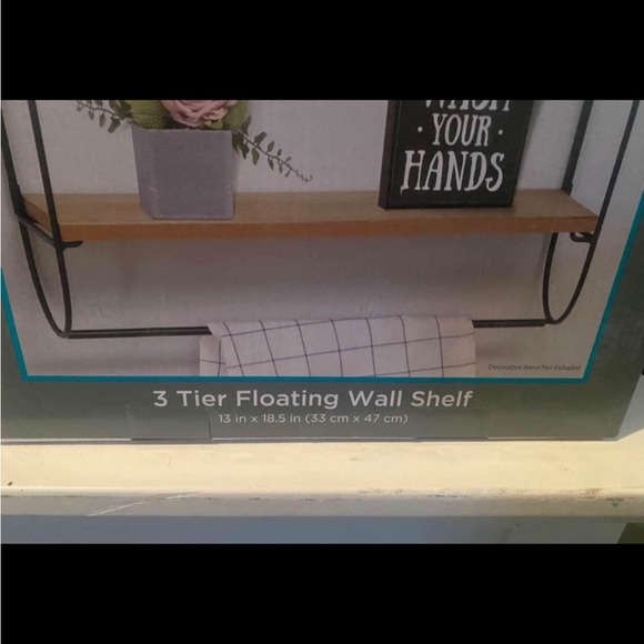 True Living 3 Tier Floating Wall Shelf 13 in x 18.5 in
New in box - Picture 3 of 3